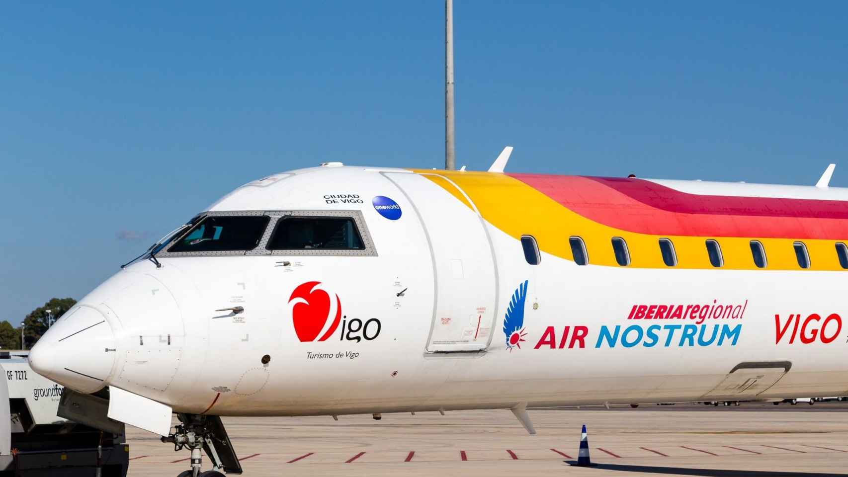 Un avión de Air Nostrum, la aerolínea franquiciada de Iberia para vuelos regionales