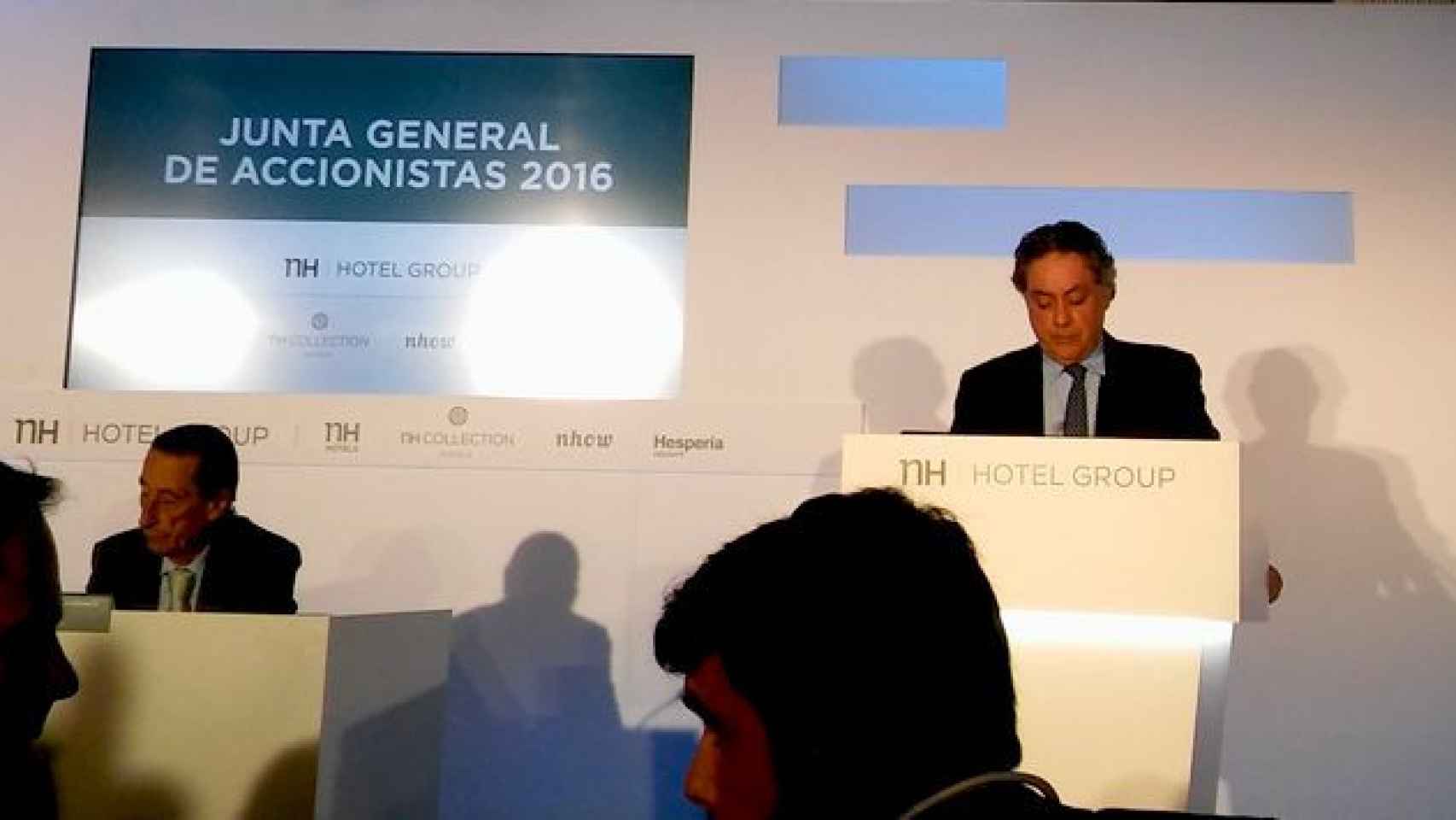 José Antonio Castro Sousa, presidente del grupo hotelero e inversor Hesperia, en la junta de accionistas de NG de 2016 / EP