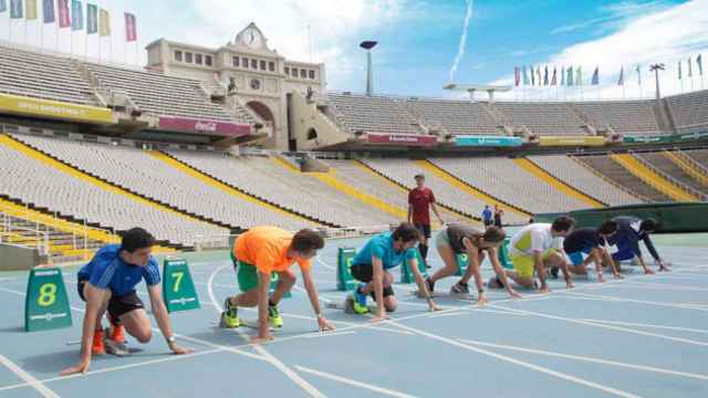 Imagen de una de las actividades de Open Camp Barcelona, el parque deportivo del anillo olímpico de Montjuïc / CG