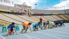Imagen de una de las actividades de Open Camp Barcelona, el parque deportivo del anillo olímpico de Montjuïc / CG