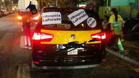 Imagen de uno de los vehículo marcado por los taxistas por supuestas prácticas poco éticas / CG