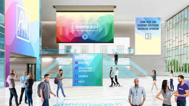 El lobby de un congreso virtual