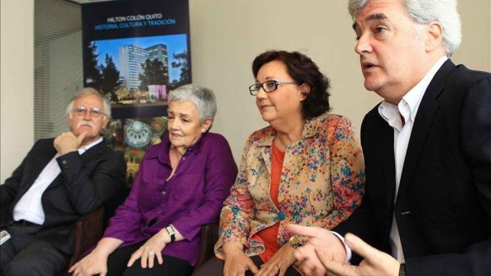 Los cuatro integrantes de El Consorcio, Iñaki, Amaya, Estíbaliz Uranga y Carlos Zubiaga / EFE