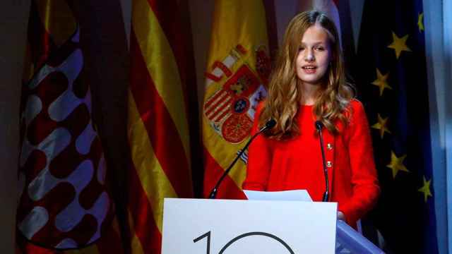 La princesa Leonor en su discurso en catalán en la entrega de Premios Fundación Princesa de Girona 2019 / EFE
