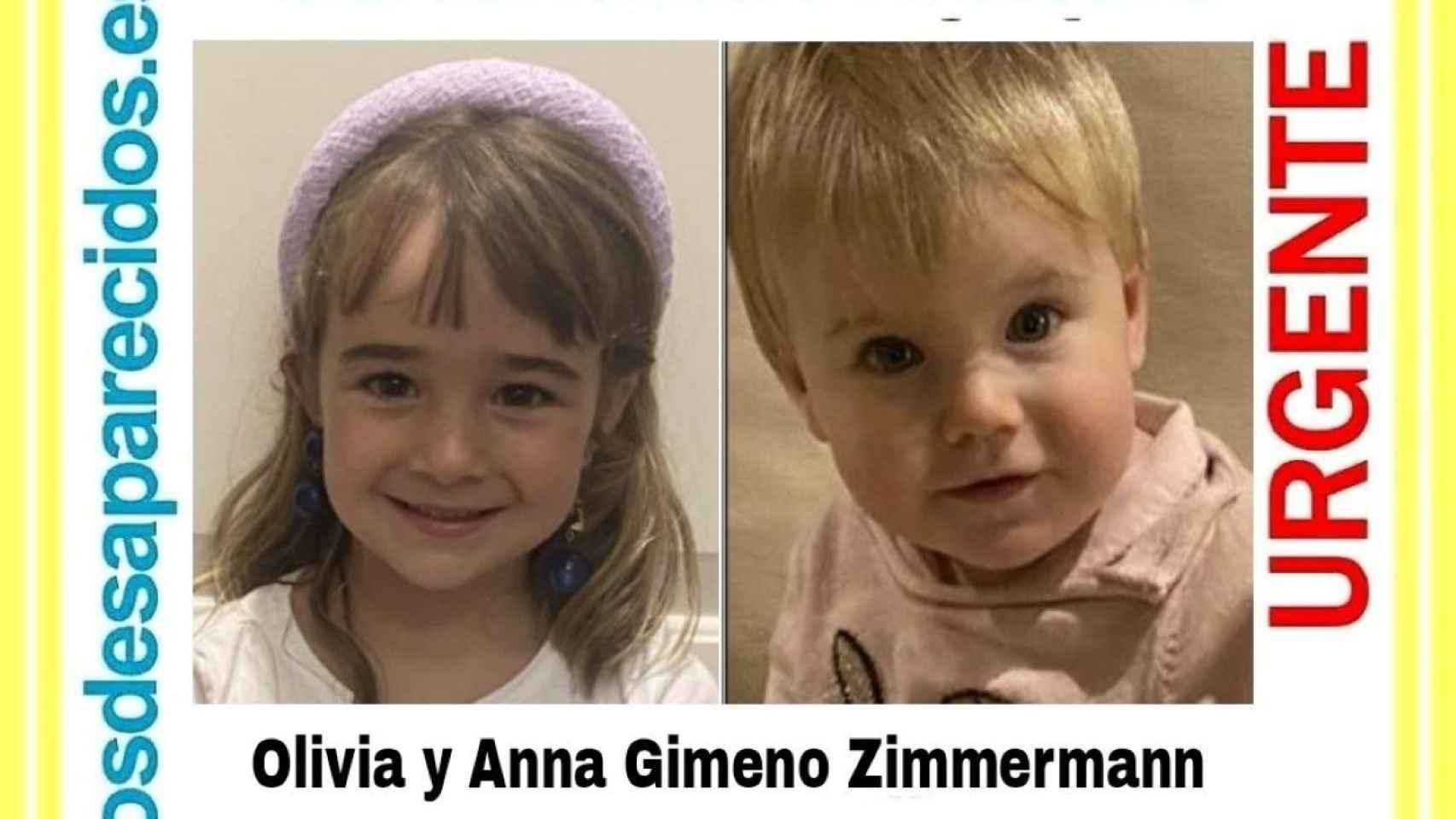Las niñas desaparecidas en Tenerife, Olivia y Anna Gimeno Zimmermann / EP