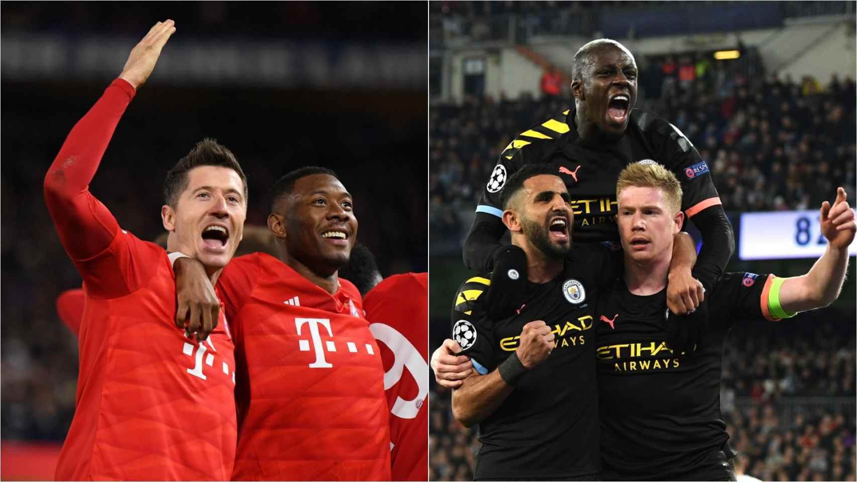 Bayern de Munich y Manchester City, en un montaje | REDES