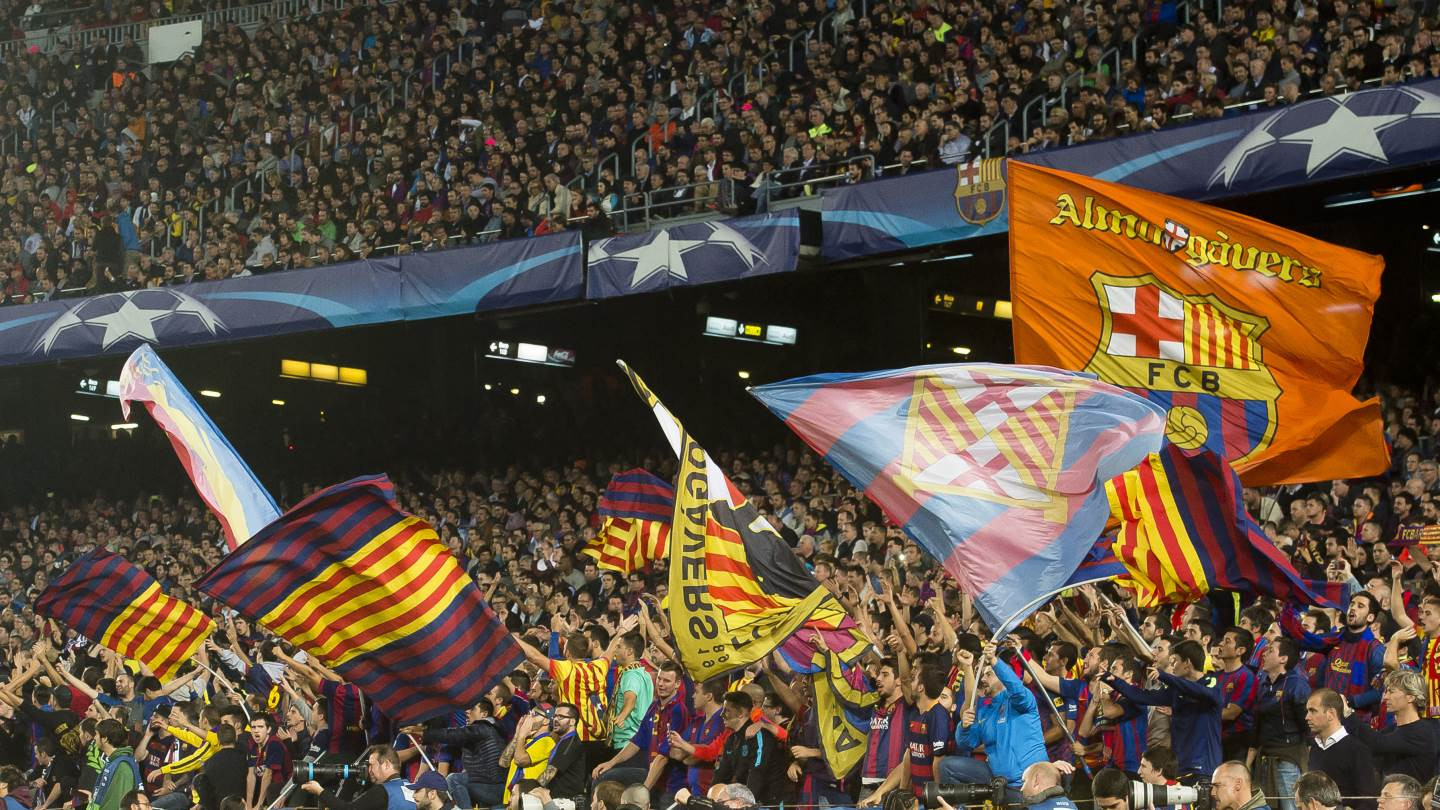 Una imagen de los aficionados del Barça en el Camp Nou / FC BARCELONA