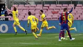 Gol del Cádiz contra el Barça en el Camp Nou / EFE