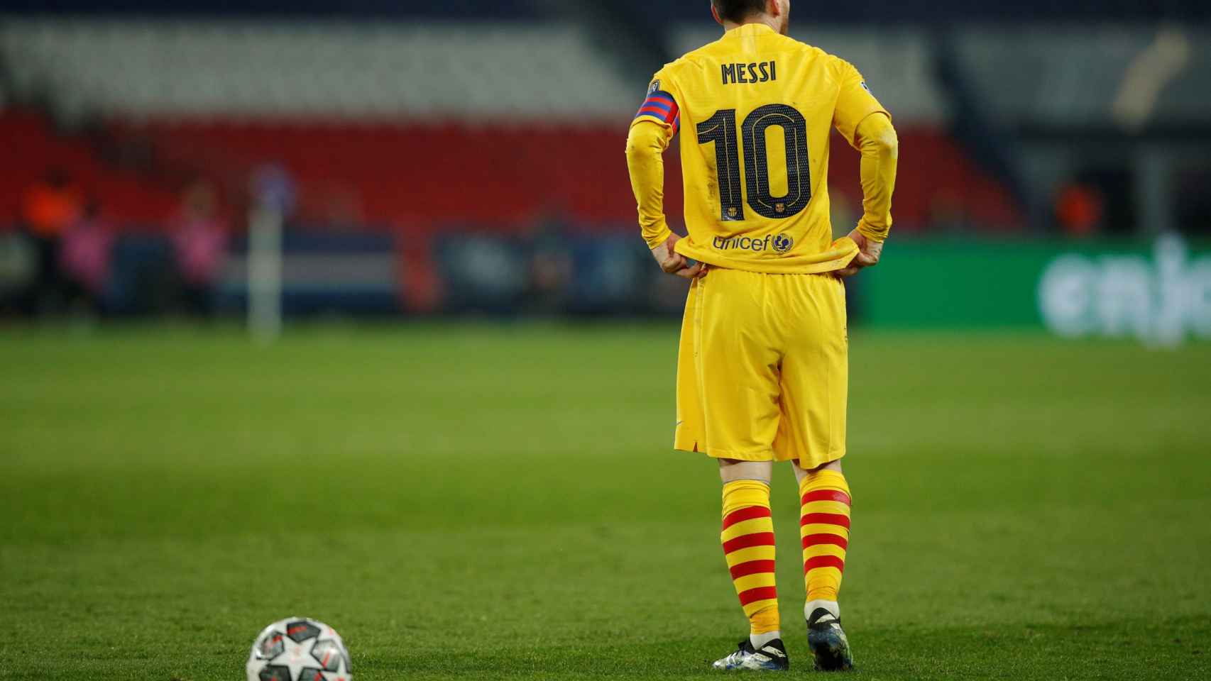 Leo Messi, tras caer eliminado contra el PSG | EFE