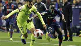 Jeison Murillo debuta con la camiseta del Barça con una derrota frente al Levante / EFE