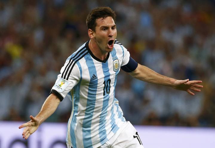 Messi celebra un gol con Argentina en el Mundial de 2014 / REDES