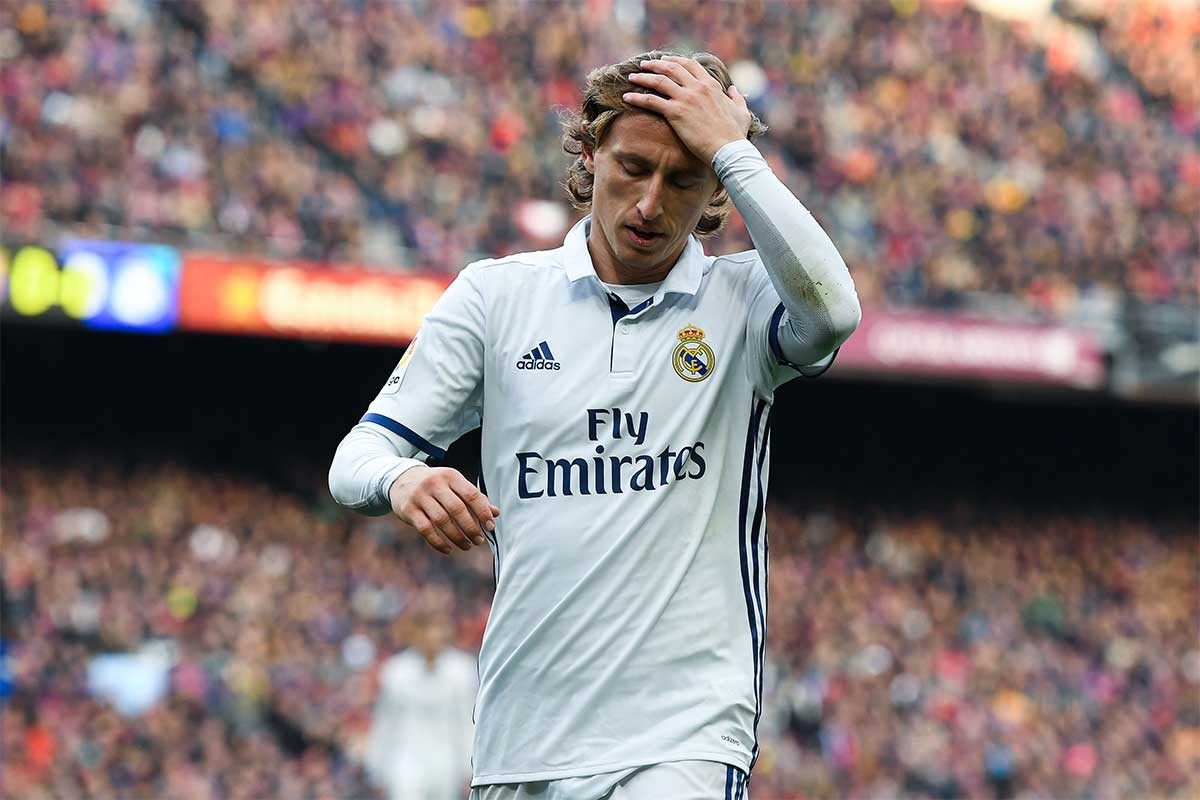 Luka Modric en un encuentro del Real Madrid / EFE