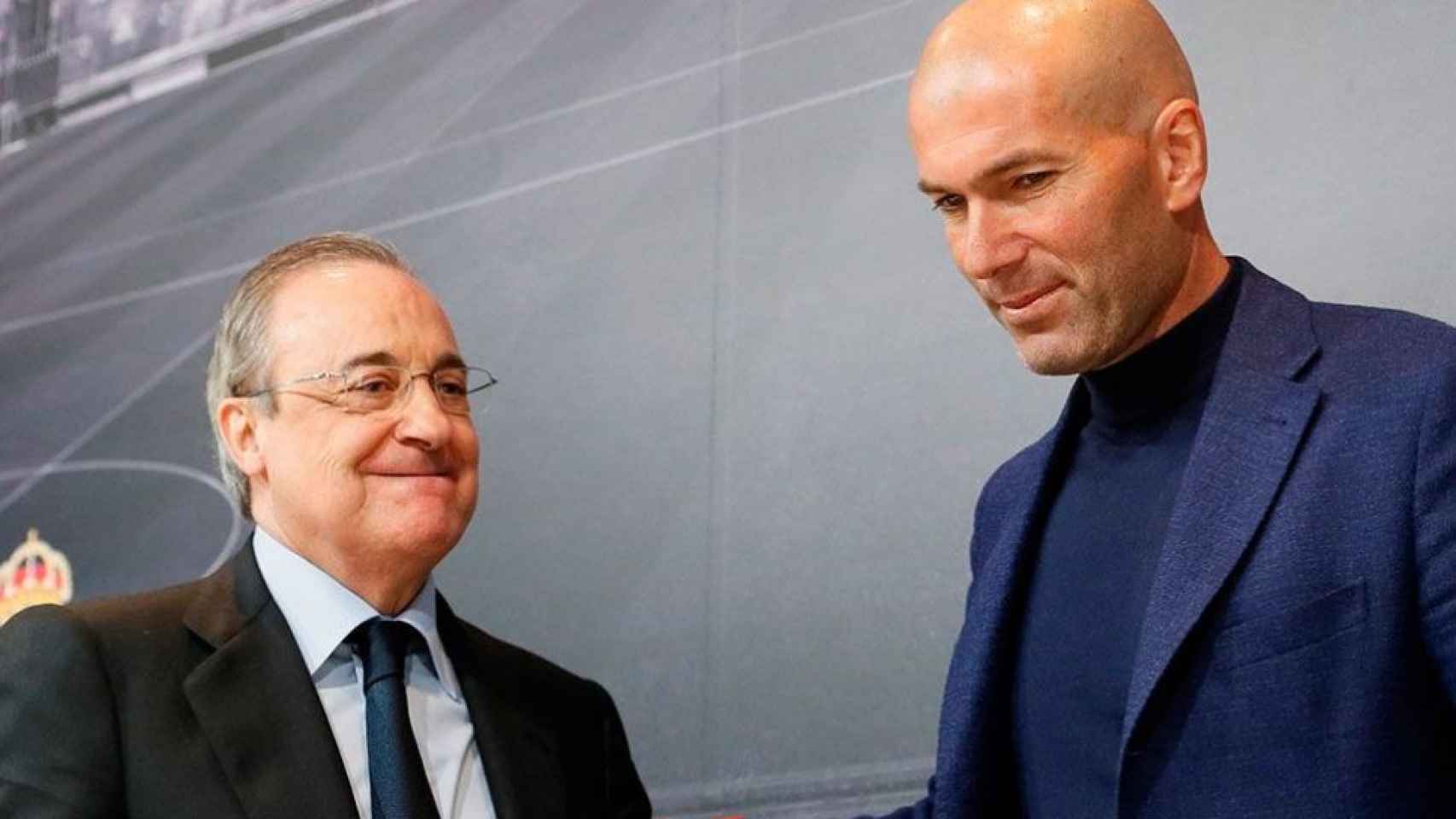 Florentino Pérez y Zinedine Zidane / EFE