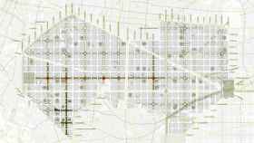 Mapa del Ensanche de Barcelona donde el Ayuntamiento tiene previsto hacer reformas urbanas