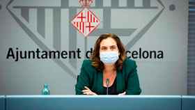 Ada Colau, alcaldesa de Barcelona, en una comparecencia anterior / EP