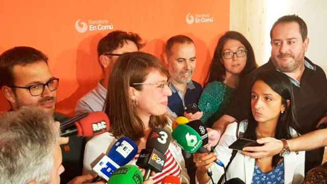 Janet Sanz, teniente de alcalde de Urbanismo en funciones, en la sede de Barcelona en Comú (BComú) / CG