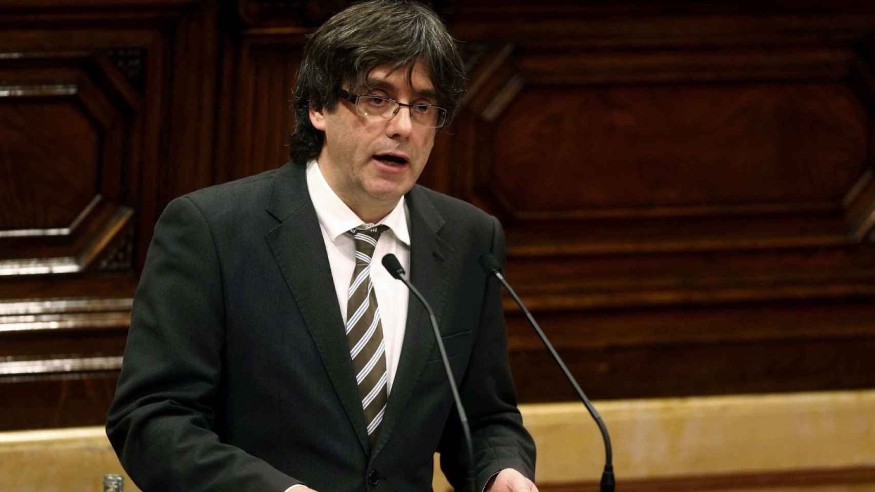 Carles Puigdemont, expresidente de la Generalitat al que los letrados del Parlament rechazan investir de nuevo de forma telemática, en una imagen de archivo  / EFE
