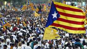 Manifestación independentista de la Diada de Cataluña de 2015 / EFE