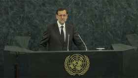 Mariano Rajoy, presidente del Gobierno, en su intervención ante la Asamblea General de la ONU