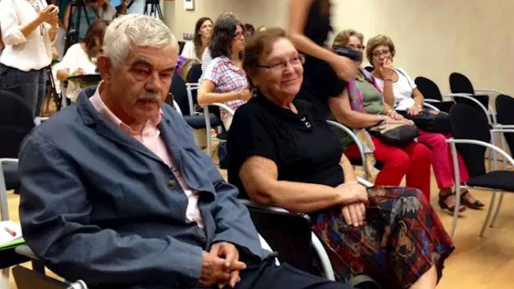 El expresidente Pasqual Maragall y su esposa, Diana Garrigosa / EP