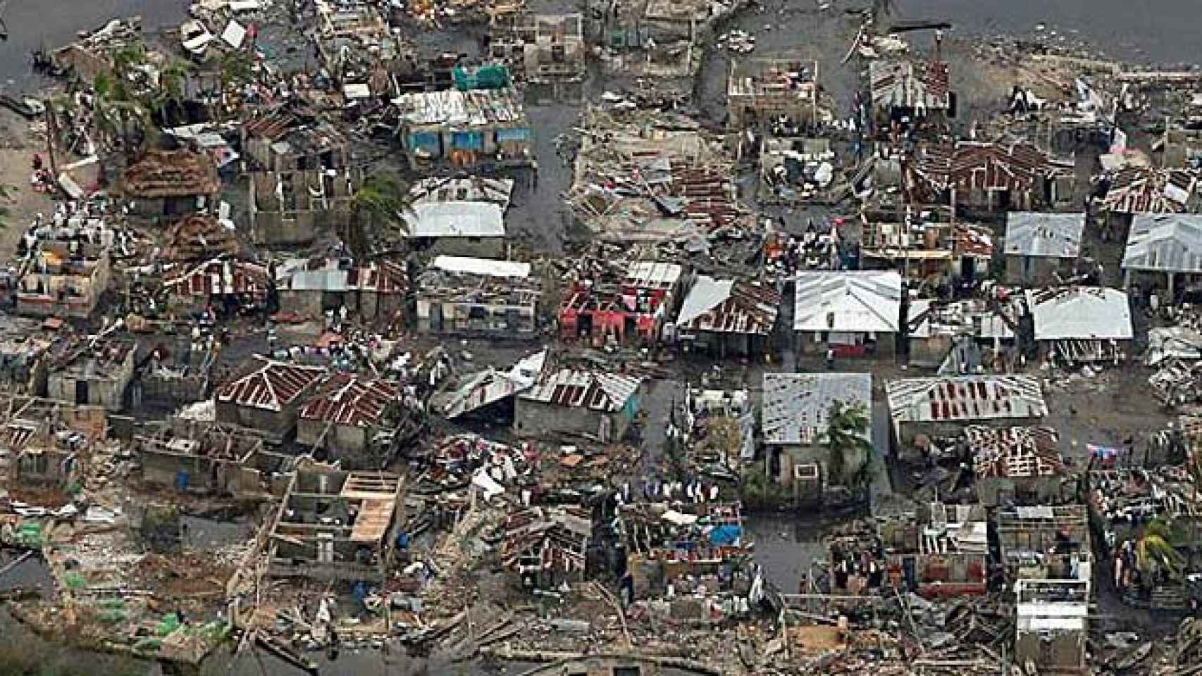 Casas arrasadas por el huracán Matthew en Haití / EUROPA PRESS