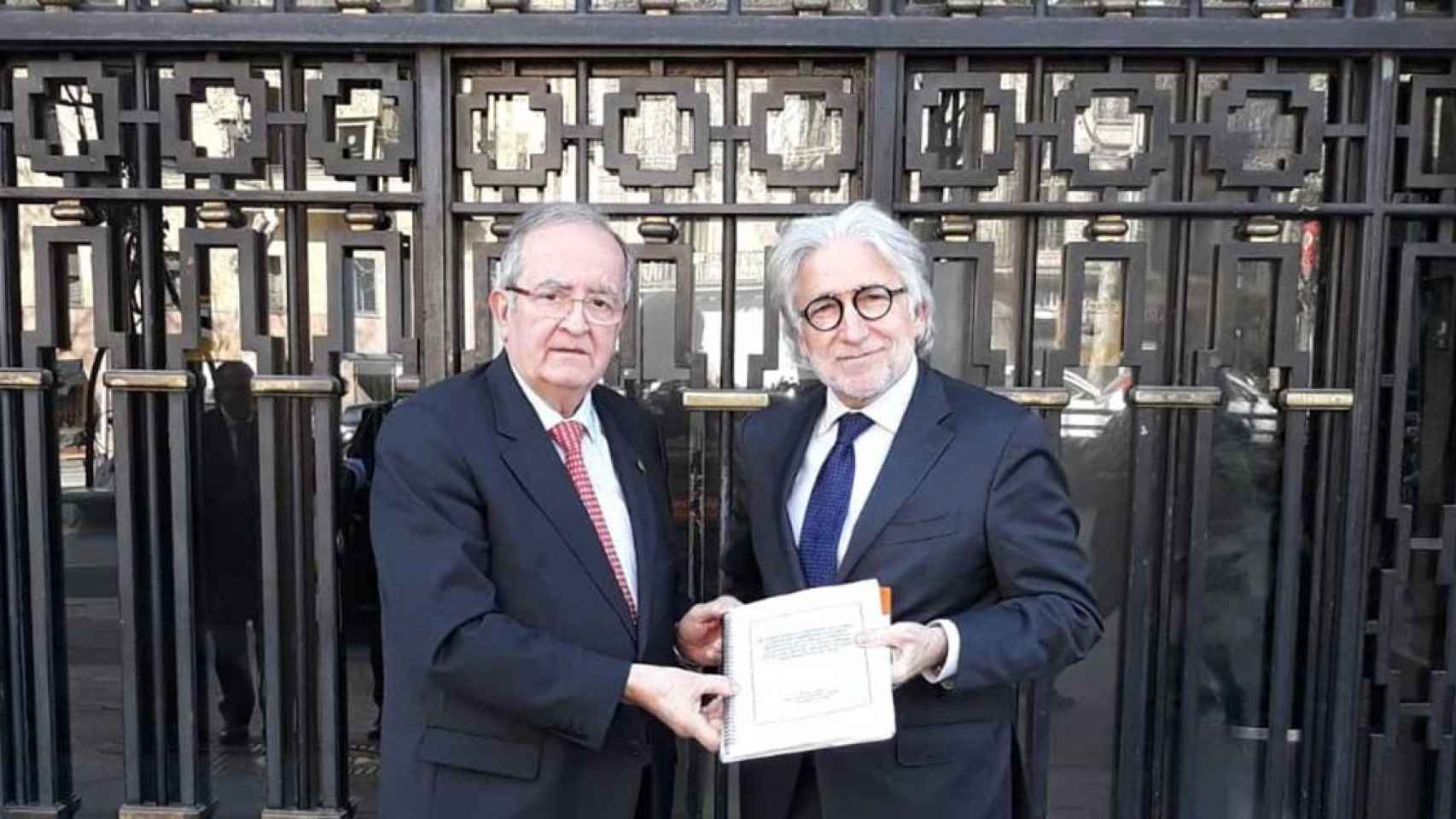 Josep González y Josep Sánchez Llibre, presidentes de Pimec y Foment del Treball, respectivamente / FOMENT