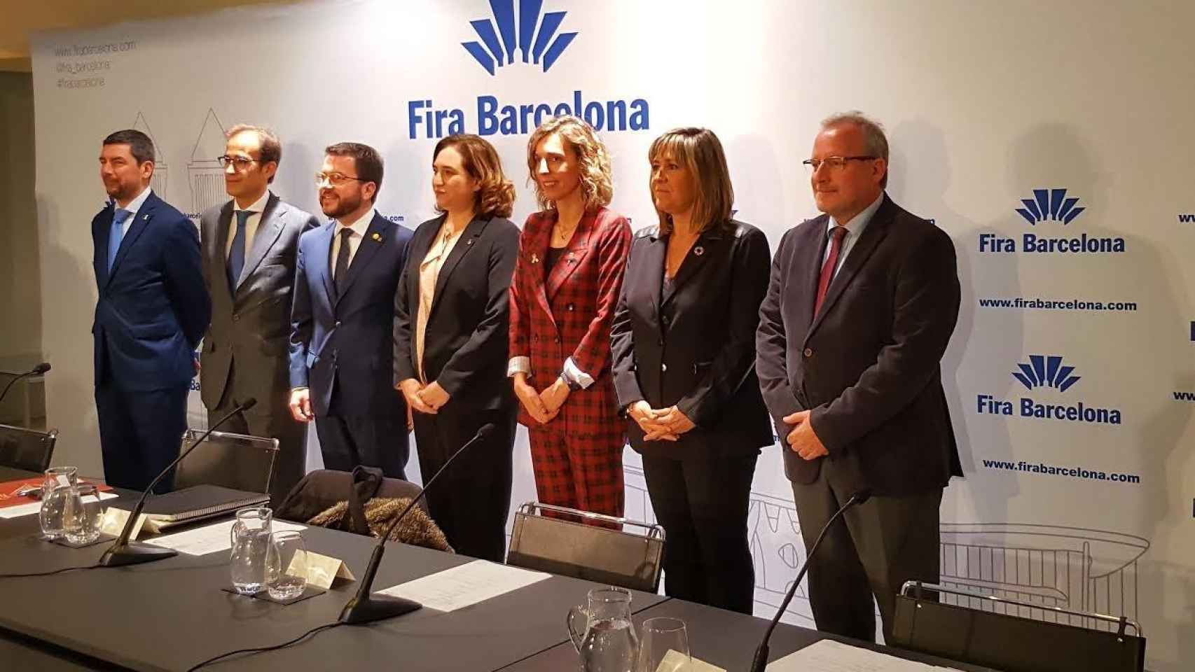 El Consejo General de Fira de Barcelona durante la presentación de resultados