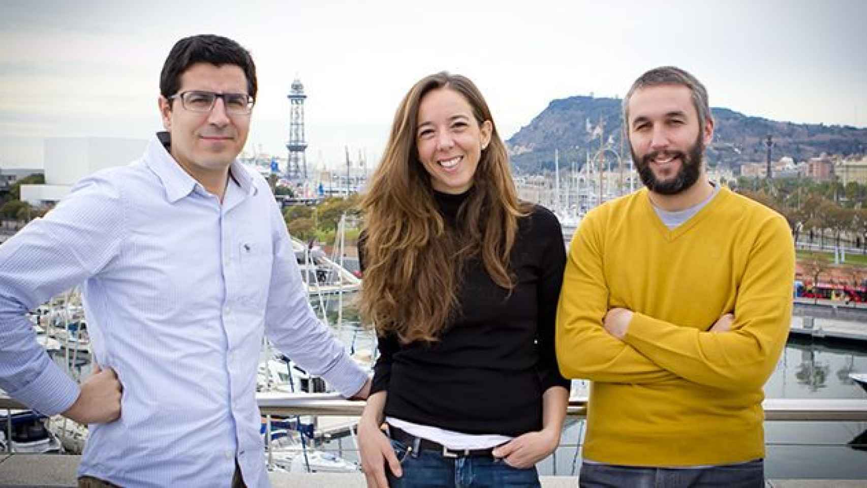 Ferran Nogué, co-fundador de HolaLuz y New Ventures; Carlota Pi, co-fundadora y CMO y Oriol Vila, co-fundador y CEO / HolaLuz