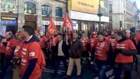 Manifestación de los trabajadores de la embotelladora de Coca-Cola en Fuenlabrada / CG