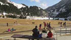 La falta de nieve ha torpedeado la temporada en algunas estaciones, como Vall de Núria (en la imagen).