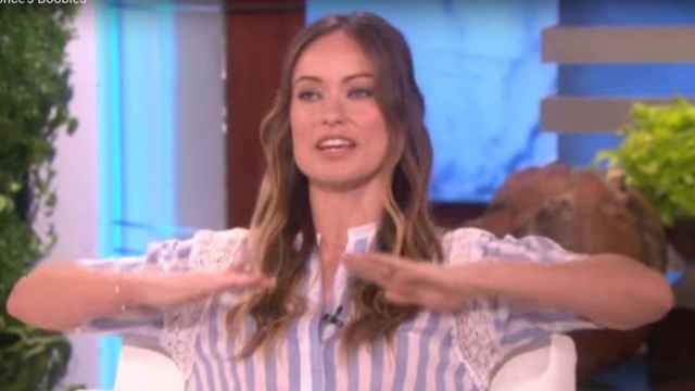 La actriz Olivia Wilde durante una aparición televisiva | CG