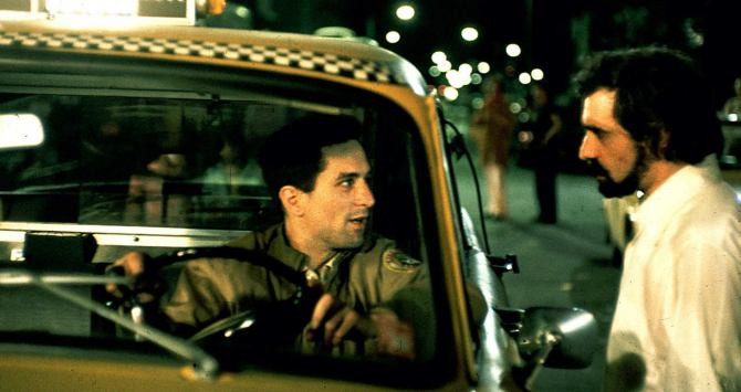 Robert De Niro y Martin Scorsese en el rodaje de Taxi Drive / STEVE SCHAPIRO