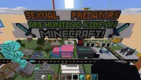 Manifestación virtual de unos padres contra los depredadores sexuales en Minecraft / EP