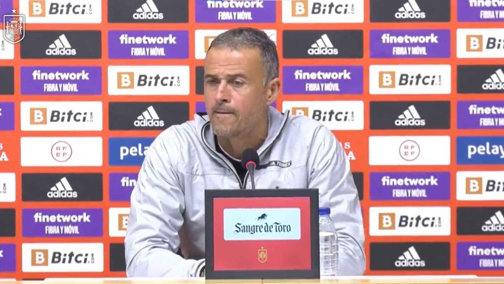 Luis Enrique, en la rueda de prensa de la selección española para el parón de marzo de 2022 / REDES