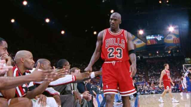 Michael Jordan en un fragmento del documental