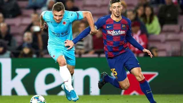 El planteamiento defensivo del Slavia superó al Barça | EFE