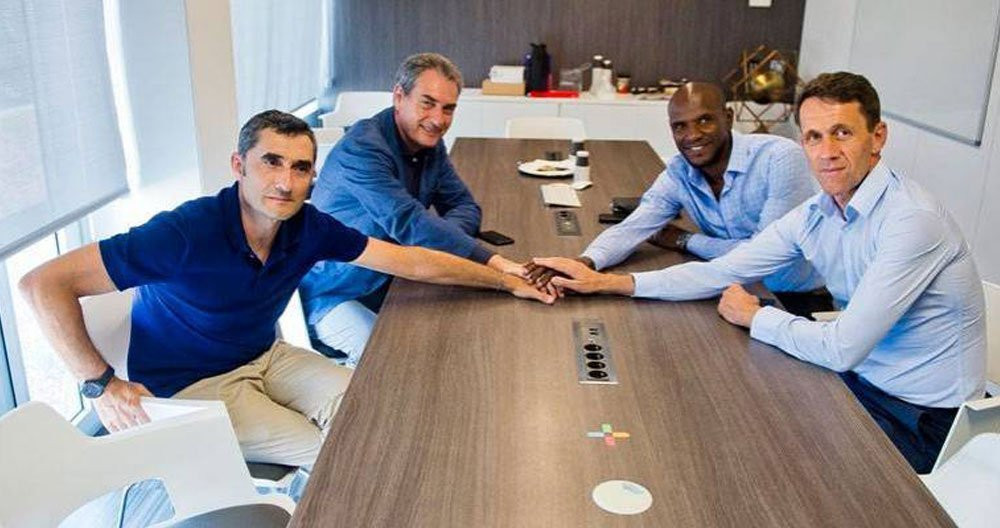 Ernesto Valverde y Ramon Planes, exfiguras del Barça que cobran protagonismo en las elecciones del Athletic Club / EFE