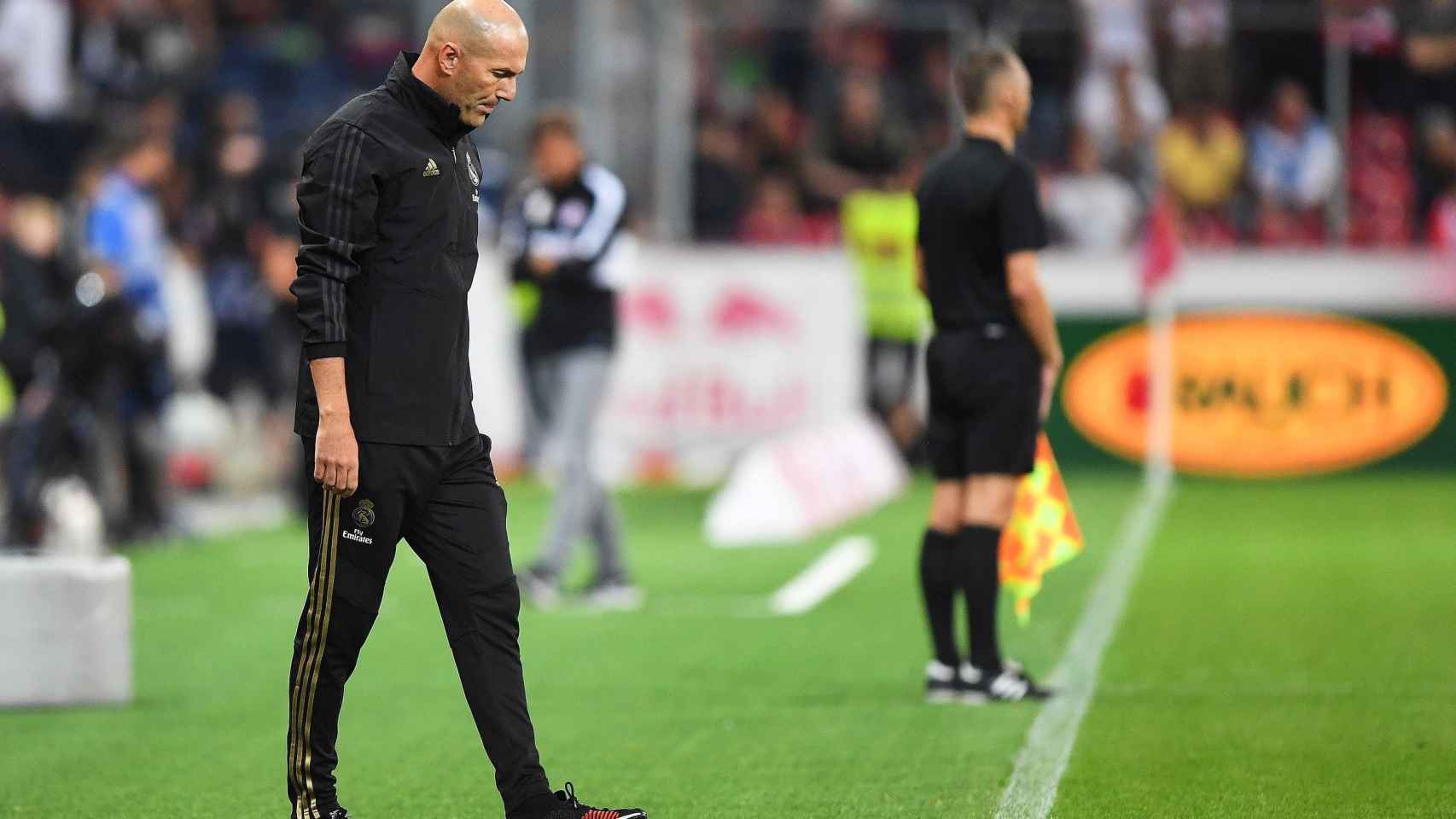 Zidane en el partido del Real Madrid con el RB Salzburgo / EFE
