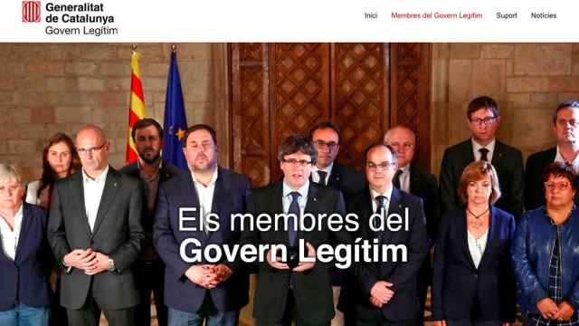 La nueva web lanzada por el gobierno destituido de la Generalitat borra a Santi Vila / CG