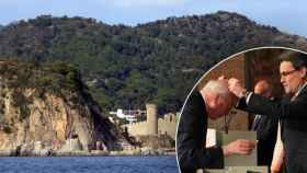 La playa virgen de Codolar de Tossa de Mar y Andreu Gispert recibiendo una medalla de la mano de Artur Mas / CG