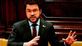 Pere Aragonès, vicepresidente económico del Govern, en una sesión en el Parlament / EFE