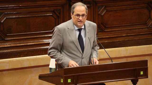 Quim Torra durante el Pleno monográfico del Covid del Parlament / GENCAT