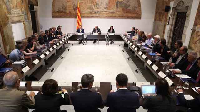 Reunión del Consejo de Acción Exterior y de Relaciones con la UE, presidido por Quim Torra y Alfred Bosch, quienes anunciaron la creación de nuevas embajadas catalanas / GENCAT