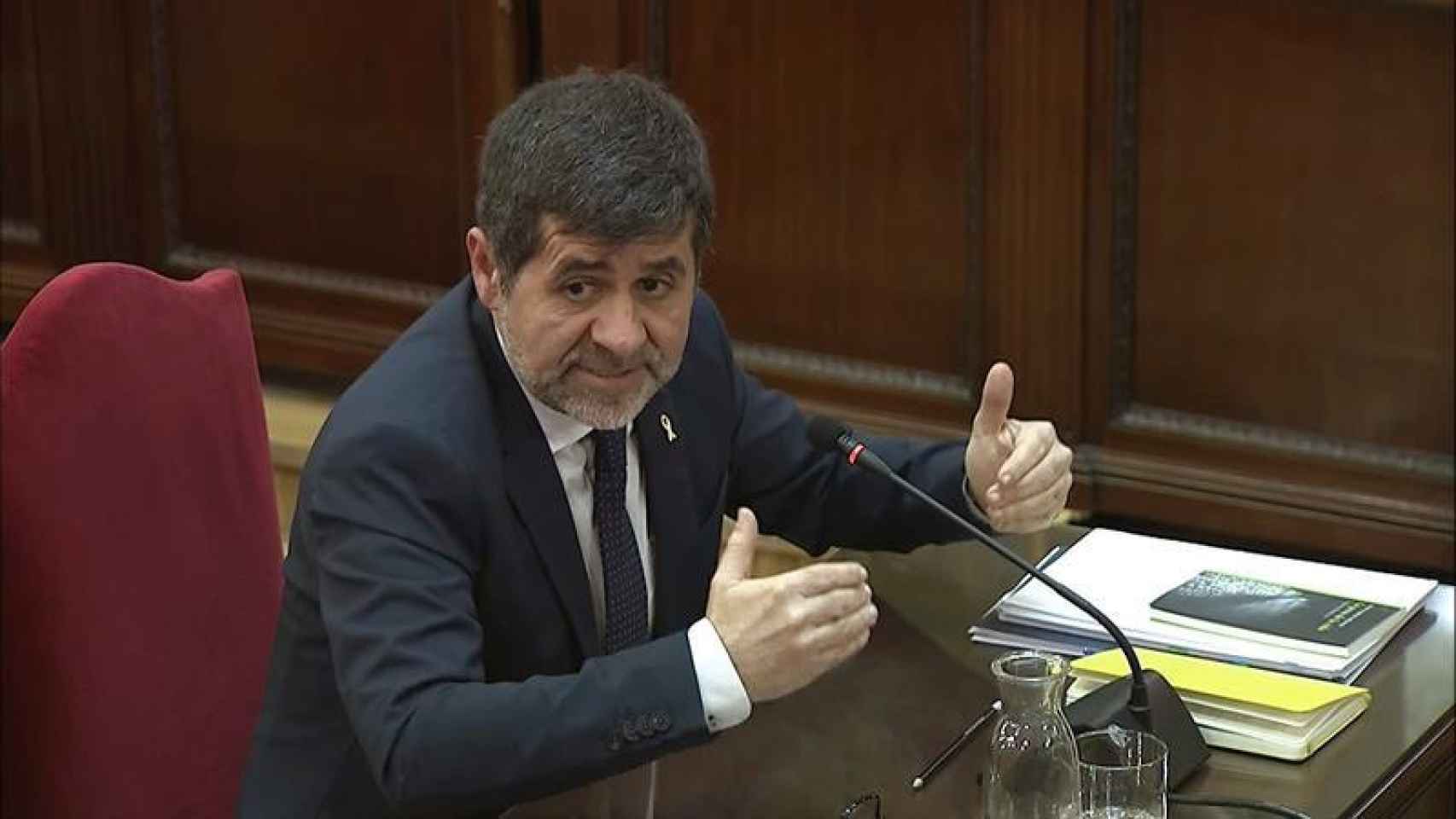 Jordi Sànchez durante su interrogatorio en el Tribunal Supremo / EFE