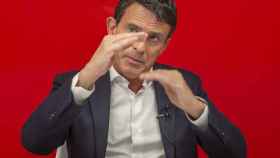 Manuel Valls durante la entrevista en la redacción de 'Crónica Global' / Lena Prieto