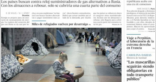 Portada de 'El País' del 17 de abril de 2022 / KIOSKO.NET