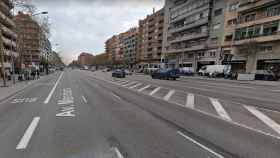Avenida Meridiana de Barcelona, donde ha fallecido un anciano de 88 años este sábado en un accidente de tráfico / GOOGLE STREET VIEW