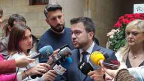 Pere Aragonès durante una comparecencia ante los medios / EUROPA PRESS