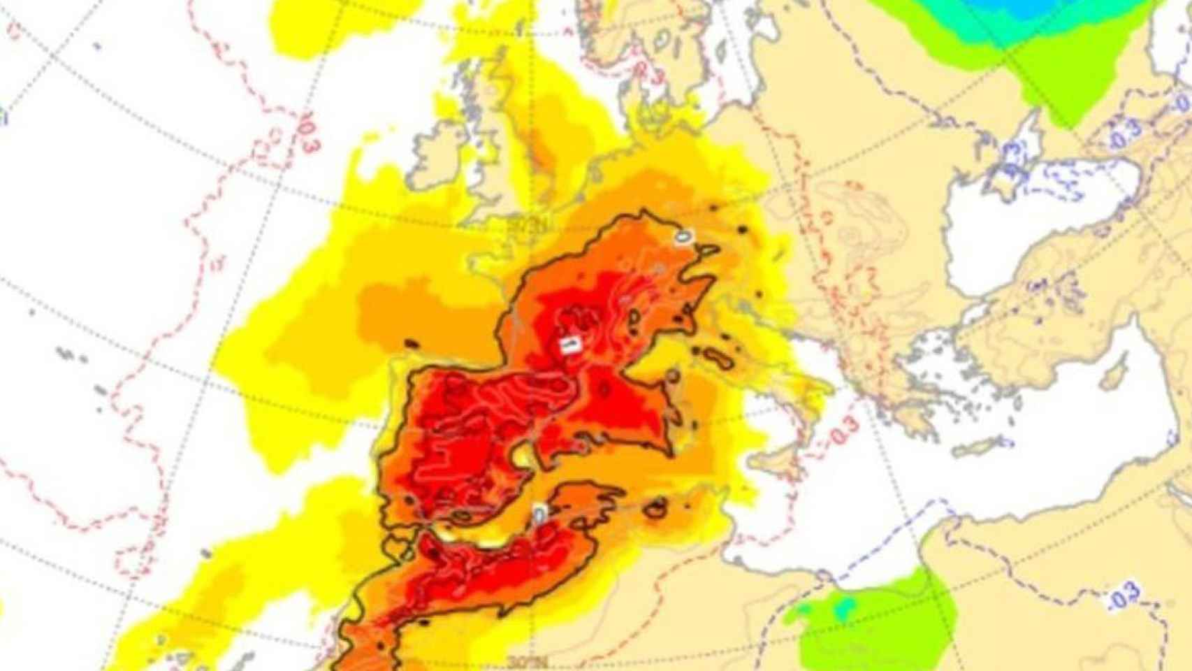 La ola de calor africano que afectará a la península durante los próximos días / AEMET