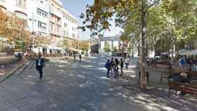 La plaza Vella de Terrassa (Barcelona), donde se produjo el atropello de un niño de seis años por parte de una menor en patinete / GOOGLE STREET VIEW